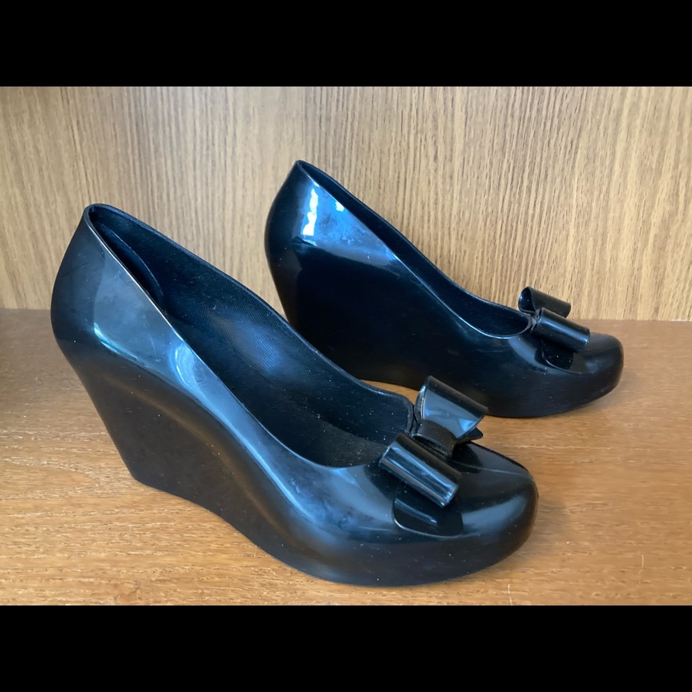 Melissa vegan wedge heels - retro burlesque fetish